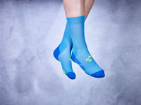 Picture of Čarape Cube MOUNTAIN Blue 'n' Lime 11833