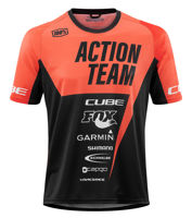 Picture of MAJICA CUBE EDGE ROUND NECK S/S X ACTIONTEAM ORANGE'N'BLACK