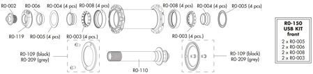 Picture of FULCRUM HUB KIT USB FRONT R0-150