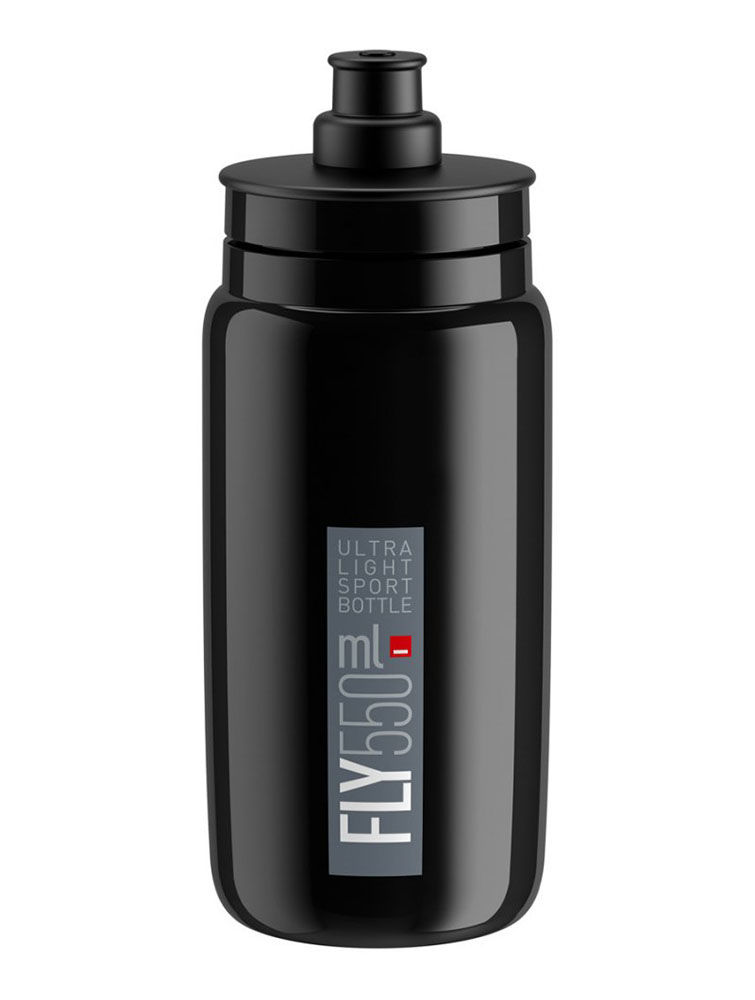 Picture of BIDON ELITE FLY BLACK 550ML GREY LOGO