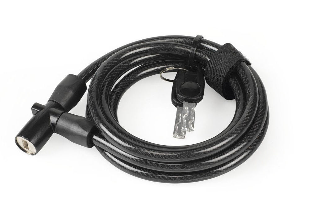 Picture of Lokot XLC coil cable lock 180cm x Ø 8mm, black, min PU 10