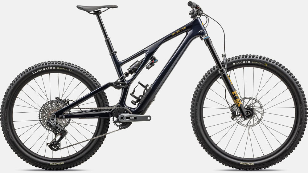 Picture of Specialized Stumpjumper  EVO Expert  2024 GLOSS DARK NAVY / HARVEST GOLD CLOSEOUT