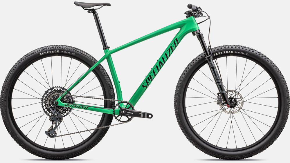 Picture of Specialized Epic Hardtail Comp 2024 Gloss Electric Green / Forest Green