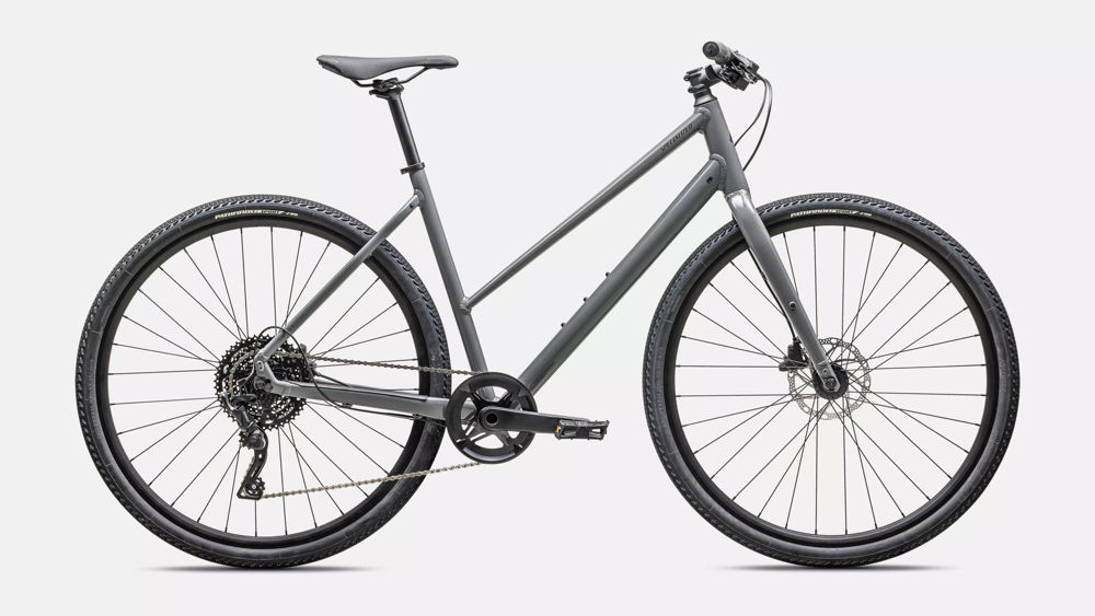 Picture of Specialized Sirrus X 3.0 Step-Through  Gloss Ashen Grey / Black Liquid Metal ReflectiveXS-S-M