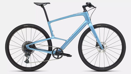 Picture of Specialized SIRRUS X 6.0 - Carbon City Bike - 2025 - satin glacial metallic / sliver dust frost reflective