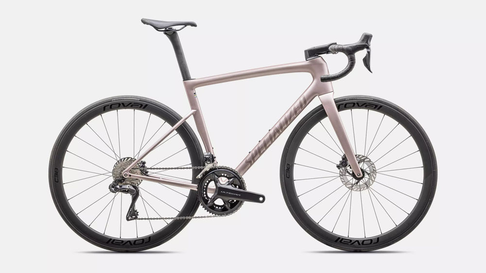 Picture of Specialized Tarmac SL8 Expert - Ultegra Di2 2025 Satin Champagne / Black Pearl
